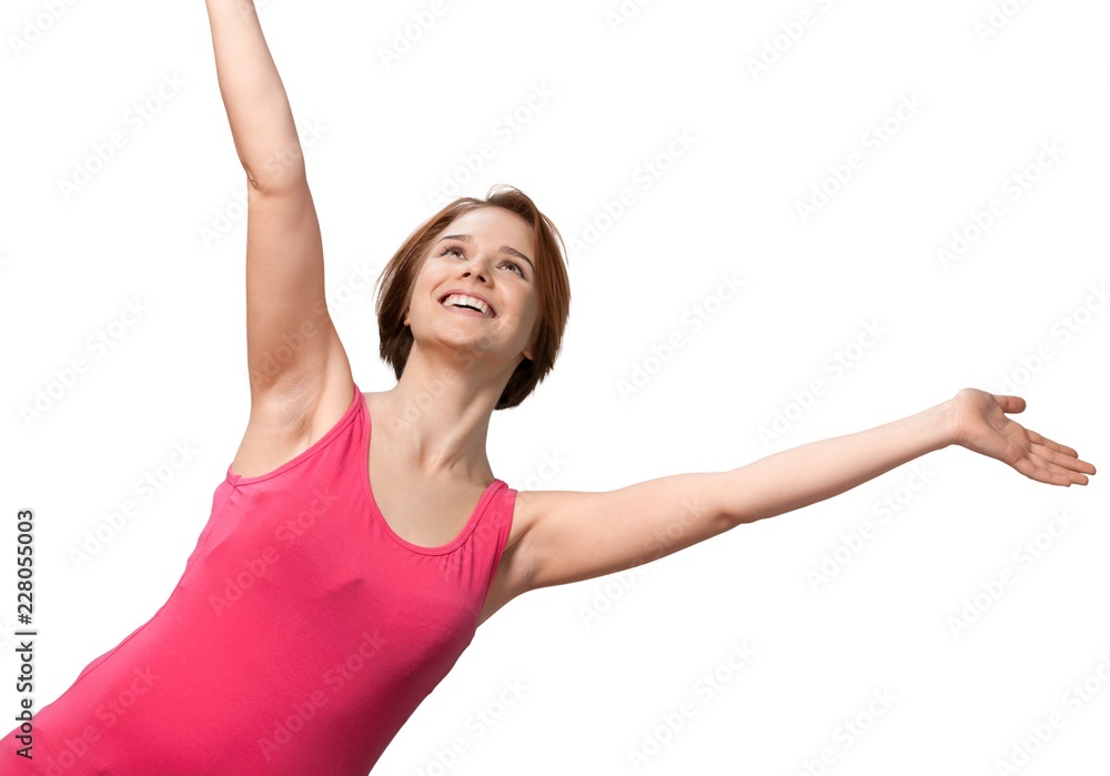 Portrait of a Woman with Arms Open