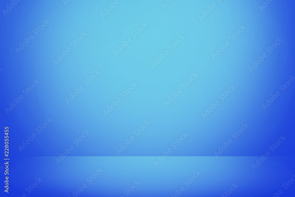soft blue gradient wall banner background, empty studio room Stock  Illustration | Adobe Stock