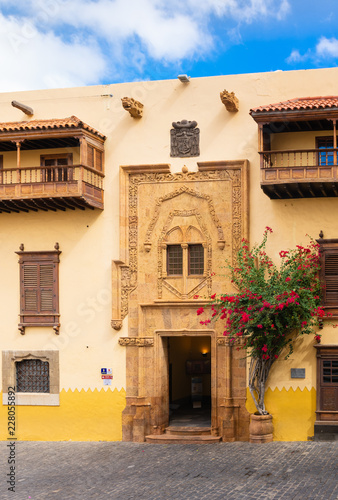 Side door of the house of Cristobal Colon in Las Palmas  Gran Canaria island  Spain