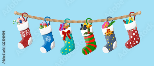 Christmas sock stocking