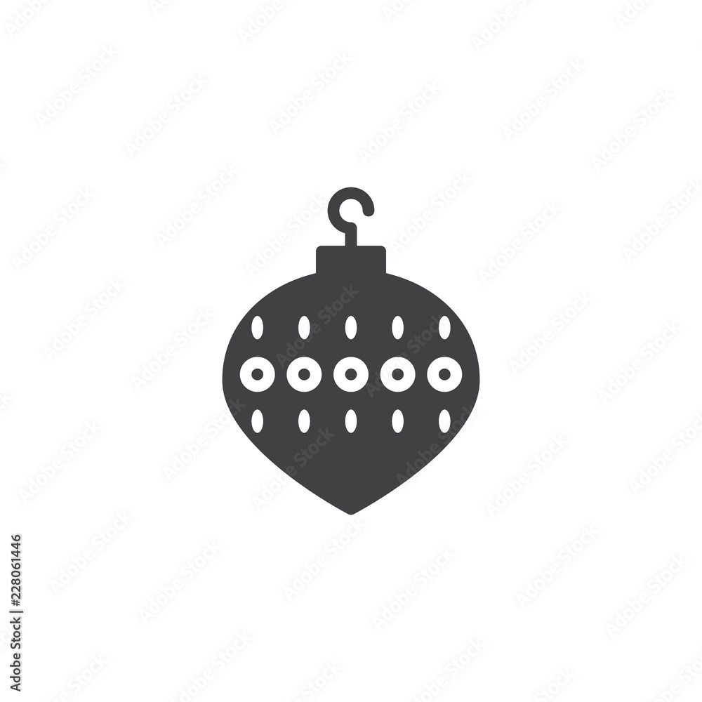 Christmas decoration ball vector icon. filled flat sign for mobile concept and web design. xmas bauble simple solid icon. Symbol, logo illustration. Pixel perfect vector graphics Christmas decoration ball vector icon. filled flat sign for mobile concept and web design. xmas bauble simple solid icon. Symbol, logo illustration. Pixel perfect vector graphics