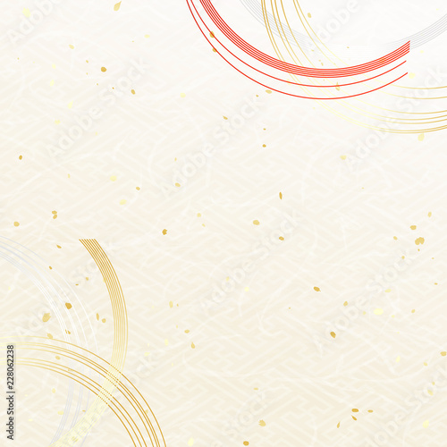 和柄　和紙風テクスチャ　水引