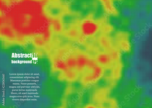 Colored heat map for temperature. Eps10 Vector illustration