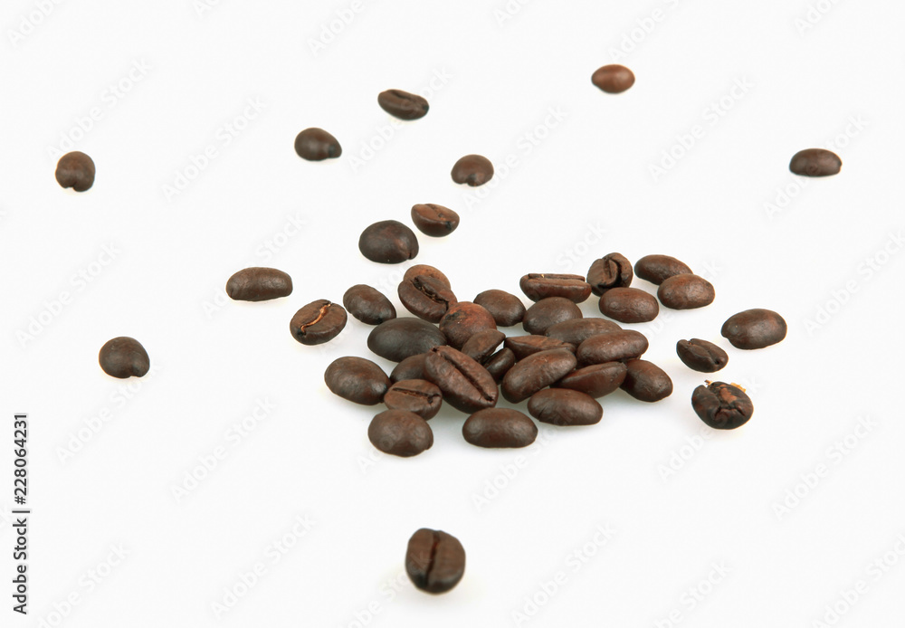 Coffee beans isolated on white background Coffee beans isolated on white background