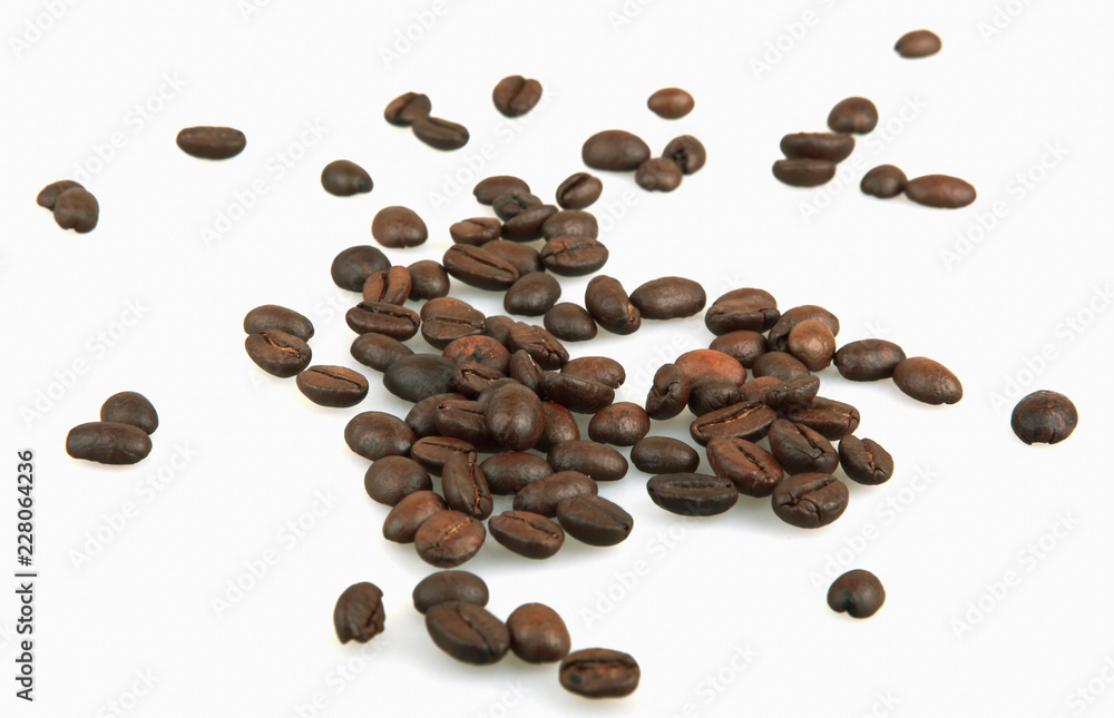 Coffee beans isolated on white background Coffee beans isolated on white background