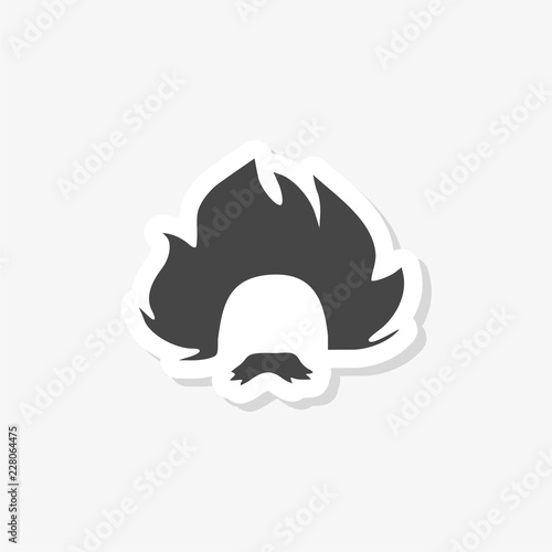 Einstein sticker, Professor, scientist logo  photo