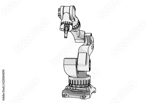 robotic arm vector