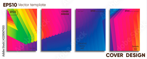 Creative colored cover. Cover design.