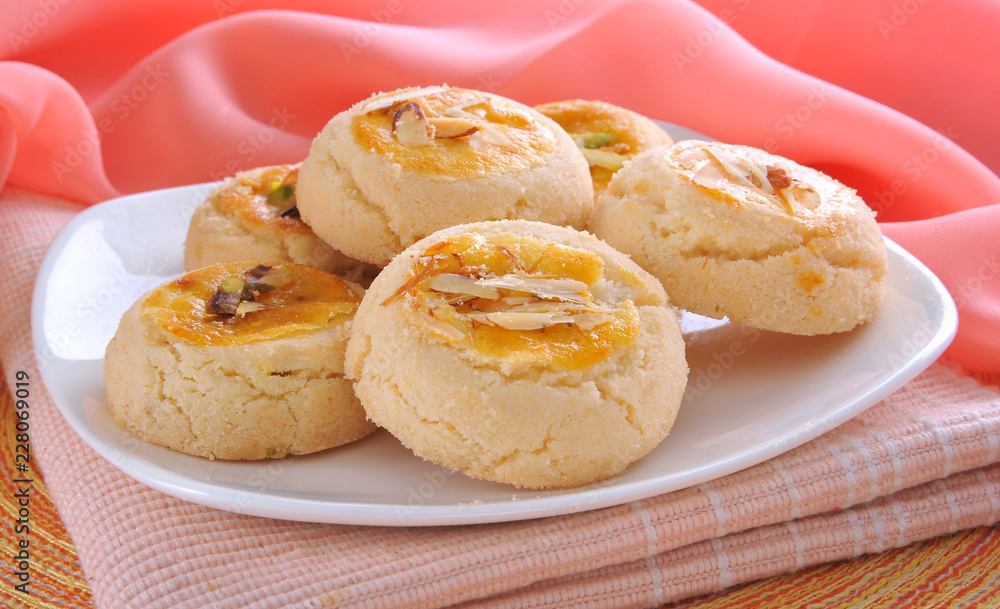 Nan Khatai, Crunchy & delicious shortbread cookies.