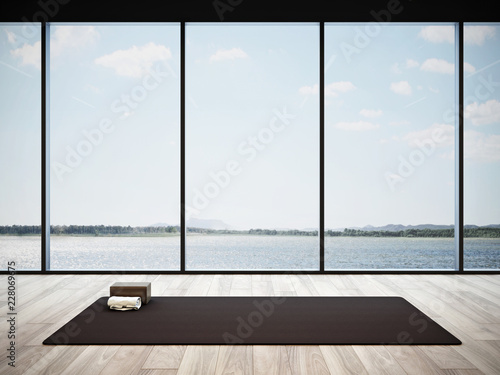 Yoga studio interior #3, 3D render