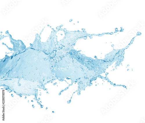 water,water splash isolated on white background,beautiful splashes a clean water