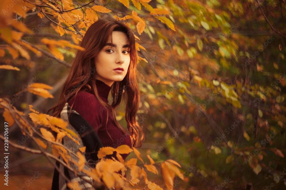 sad autumn girl sad autumn girl