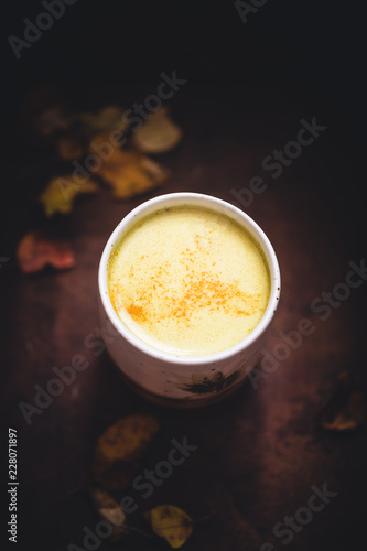 
Turmeric Golden Milk or Turmeric Moon Milk ou Lait d'Or au Curcuma