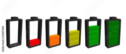 Battery icon. Charge level ...