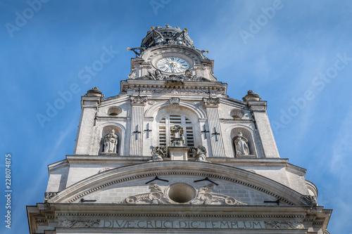 Architecture detail of the Holy Cross Church of Nantes photo