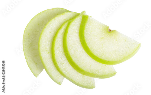 фотографія Sliced green apple