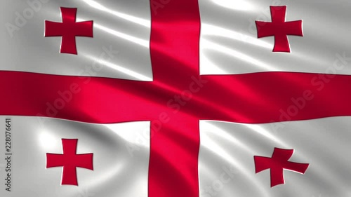 Charming 3D animation 4K flag of  Timor on silk and shadow