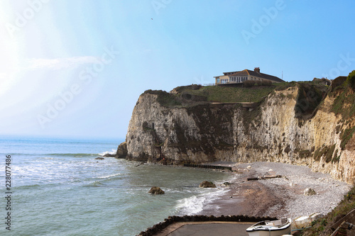 Isle of wight - Freshwater Bay on a sunny spring day photo