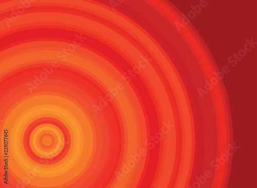 Bright red and orange vector background with a circle pattern