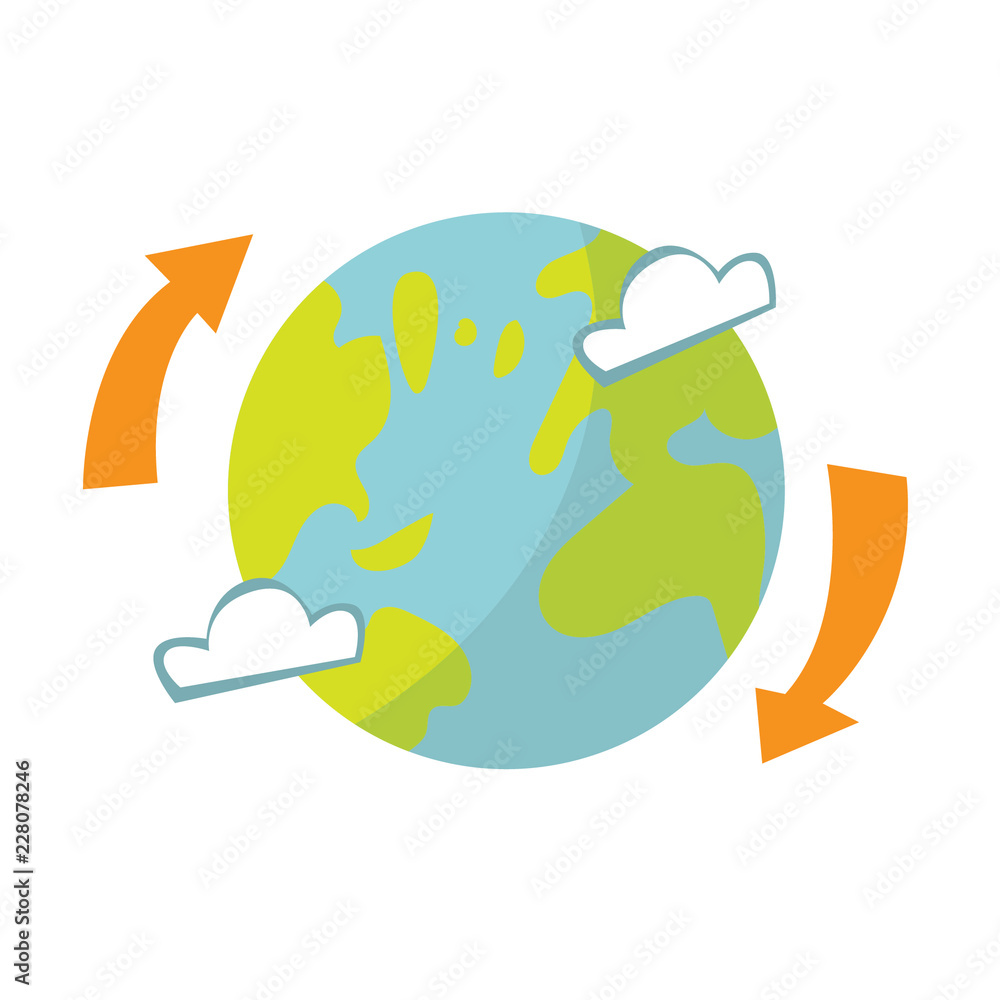 Fototapeta premium Earth planet environment illustration
