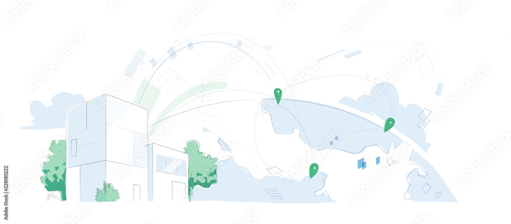 Φωτογραφία Worldwide company connections