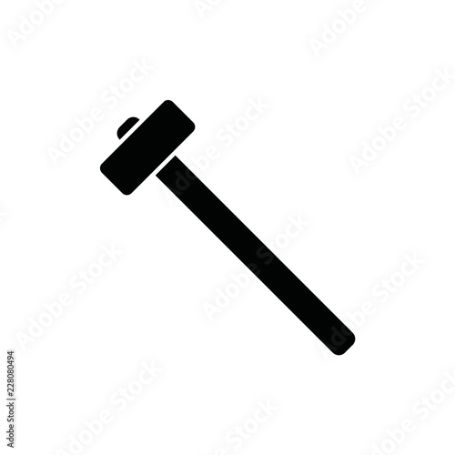 icon of hammer. Craftsman symbol. vector illustration