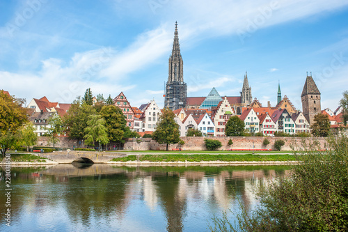 Panorama view of Ulm, Germany