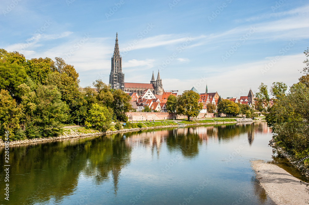 Panorama view of Ulm, Germany