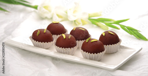 Black Gulab Jaman or Kala Jaman photo