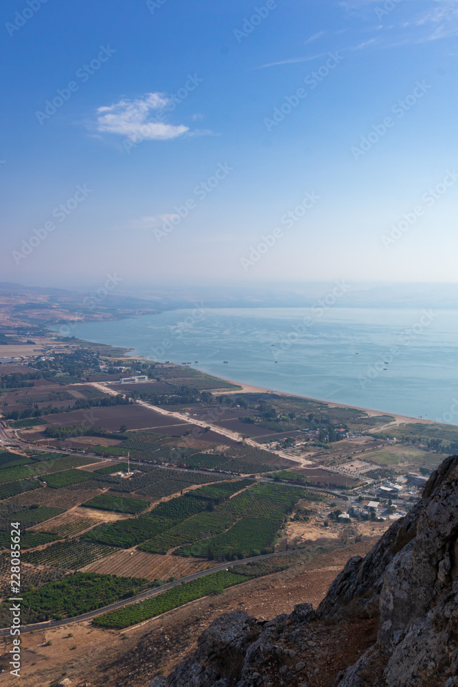 Sea of Galilee as seen from Arbel cliff