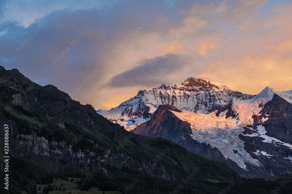 Swiss Mountain Sunset