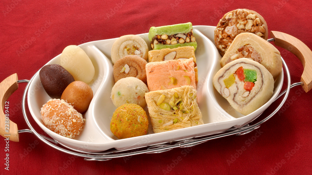 Mix Mithai, A Mouth-Watering Combination of Diffe Variety of Indian Sweets