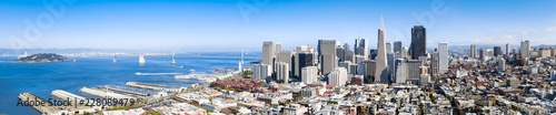 San Francisco Skyline Banner als Hintergrund photo