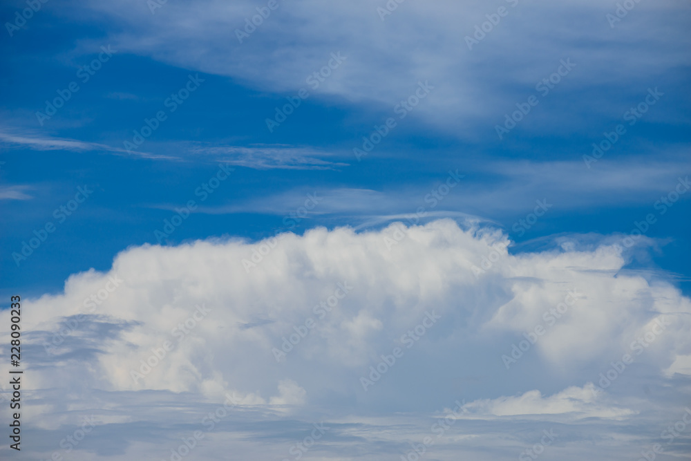 Rain clouds forming with blue sky background Rain clouds forming with blue sky background