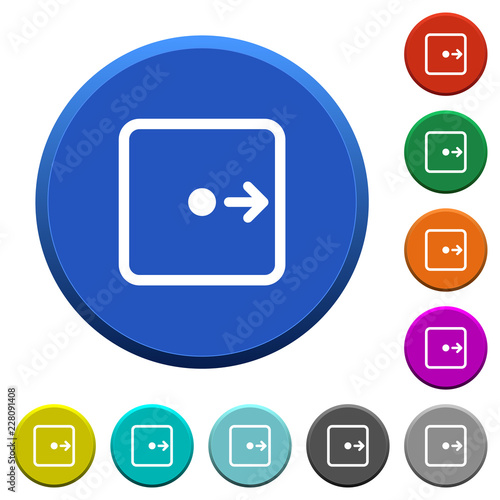 Move object right beveled buttons