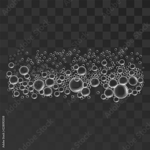 Sponge bubbles icon. Realistic illustration of sponge bubbles vector icon for web design