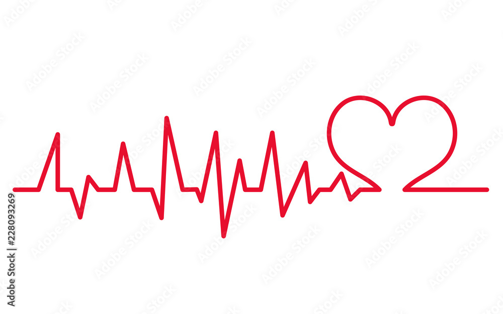 Heart diagram. In love. Heartbeat. Isolated on white background. Vector illustration. Heart diagram. In love. Heartbeat. Isolated on white background. Vector illustration.
