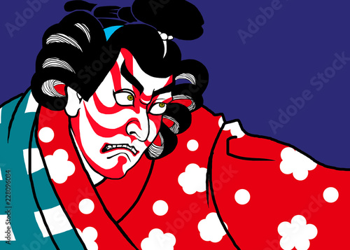 Vászonkép 歌舞伎のアート
