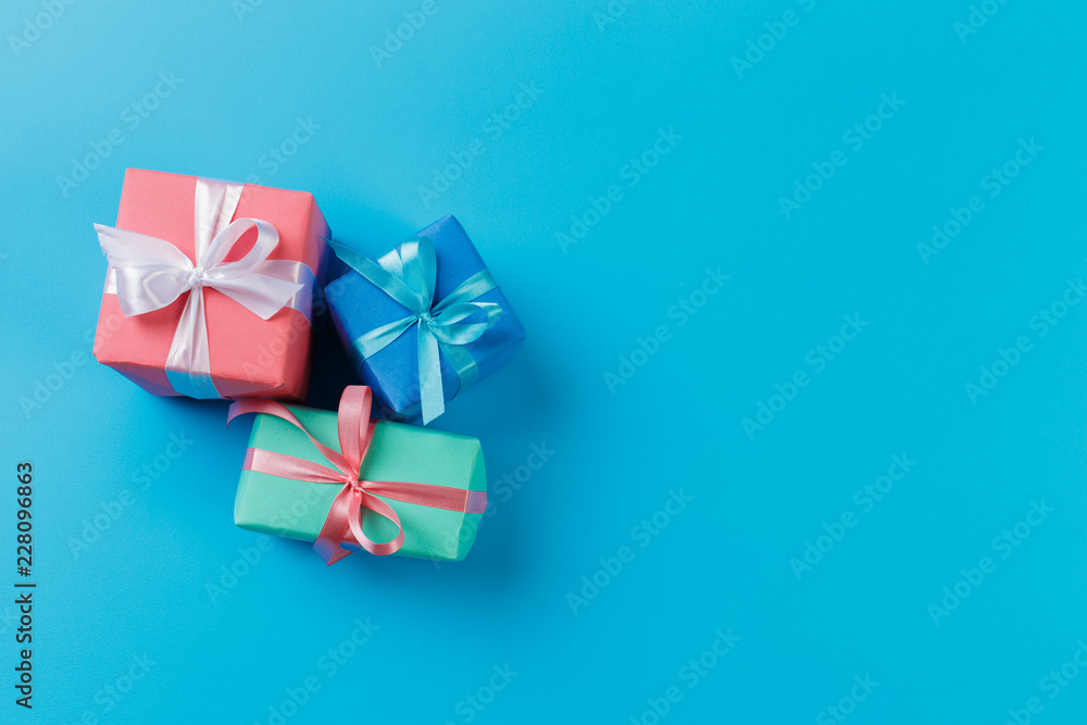 gift box on color background gift box on color background