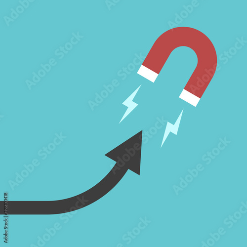 Magnet attracting line graph