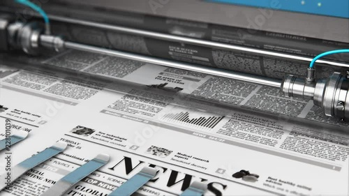 Printing newspapers in typography