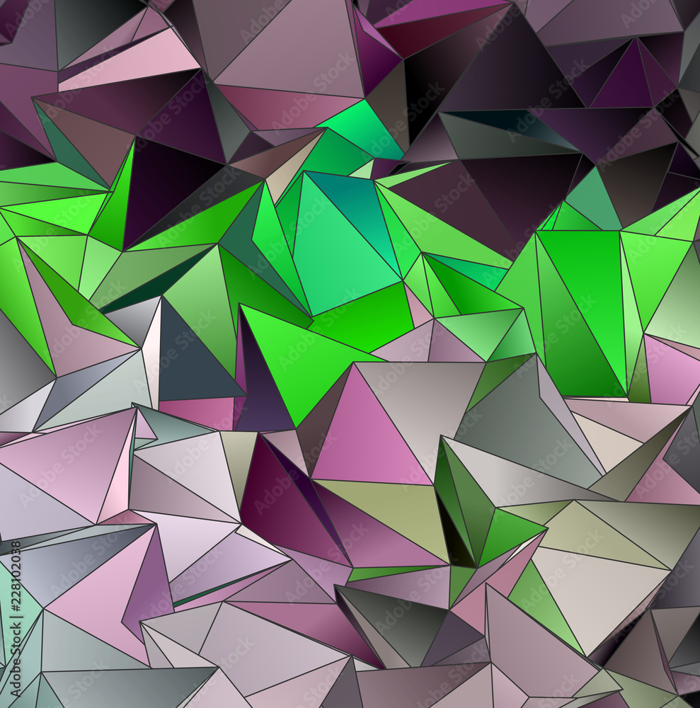 Obraz premium Triangular 3d, modern background
