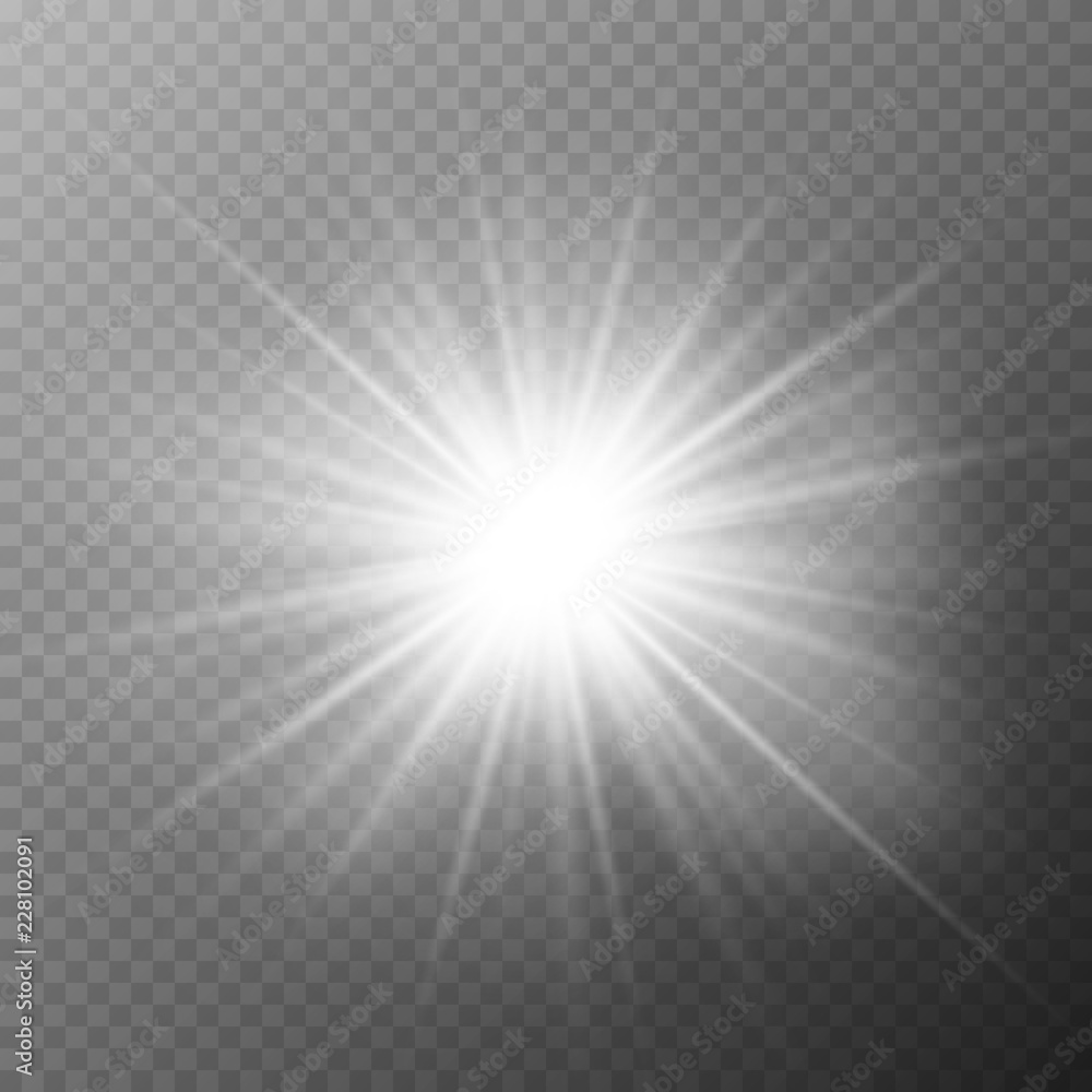 Glow light effect. Star burst with sparkles. Sun. Vector illustration. Glow light effect. Star burst with sparkles. Sun. Vector illustration.