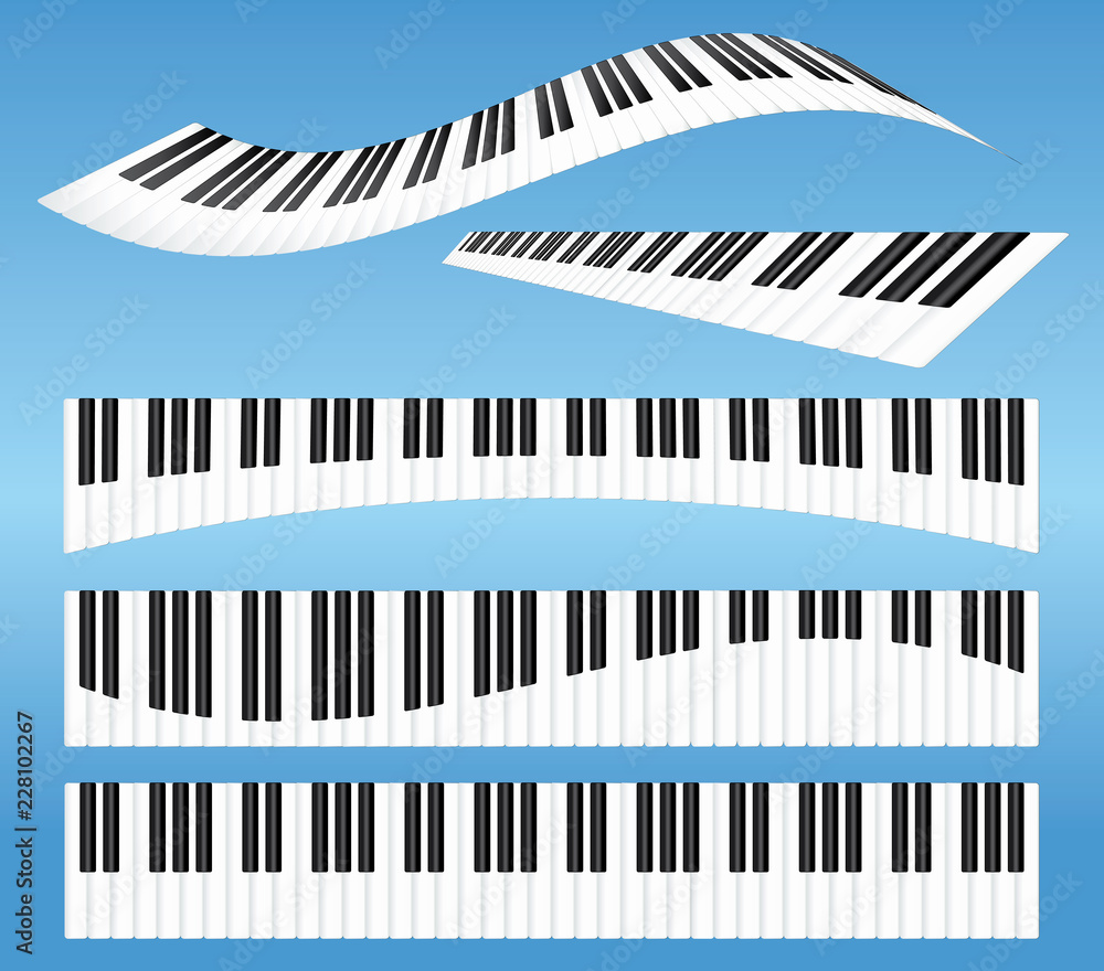 Fototapeta premium Piano keys set
