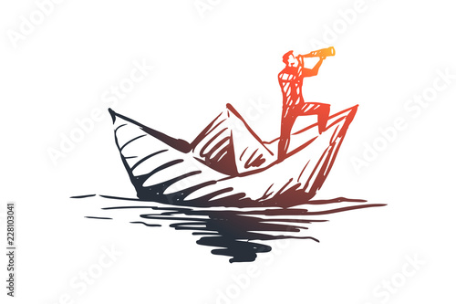 Competence, job, skill, management, efficiency concept. Hand drawn isolated vector.