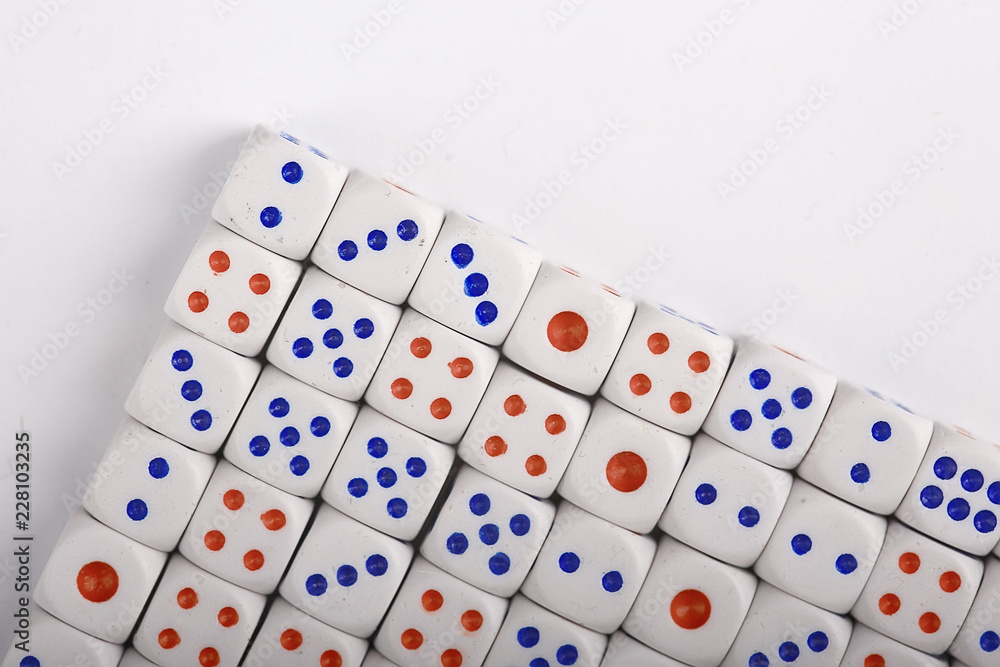 a lot of dice, the texture of the game concept a lot of dice, the texture of the game concept