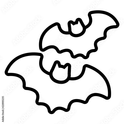Halloween Icon - Fledermaus