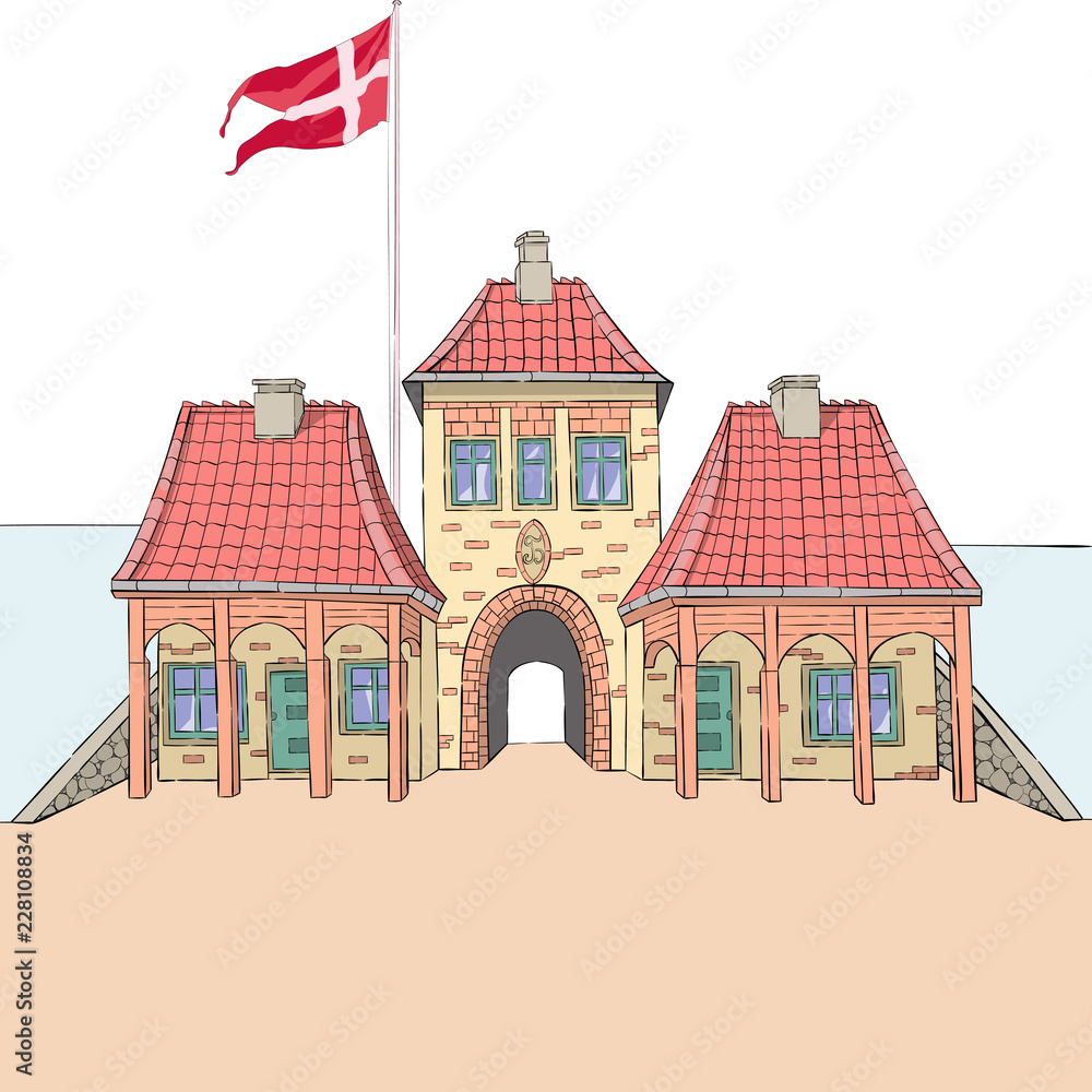 Vector. Fort Castellet. Copenhagen.