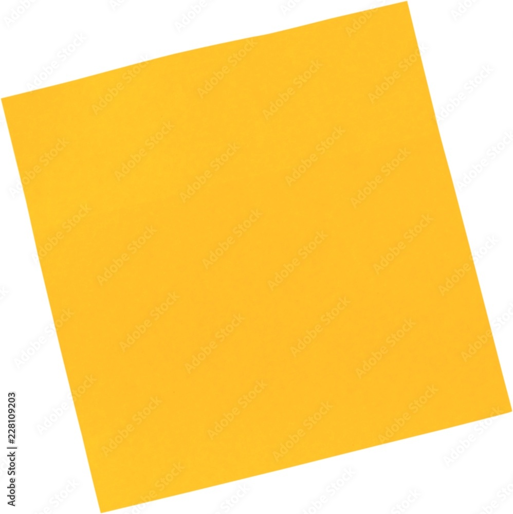 Orange Sticky Note - Isolated Orange Sticky Note - Isolated