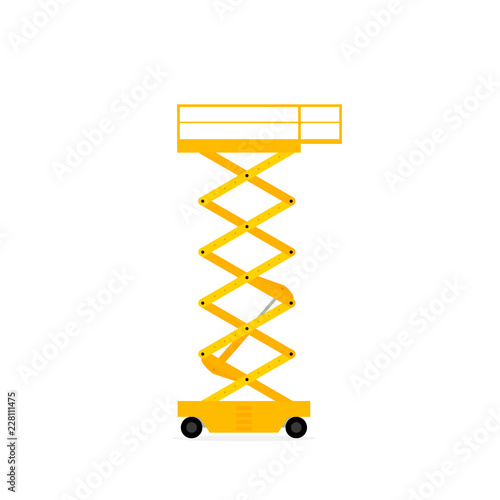Scissors lift icon. Clipart image isolated on white background
